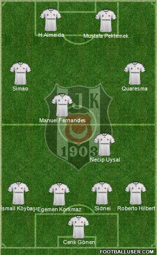 Besiktas JK Formation 2012