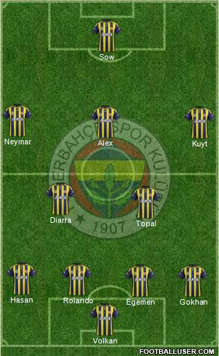 Fenerbahçe SK Formation 2012