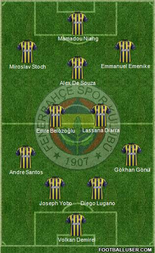 Fenerbahçe SK Formation 2012