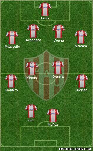 Unión de Santa Fe Formation 2012