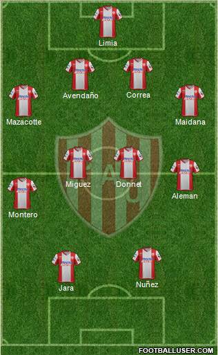 Unión de Santa Fe Formation 2012