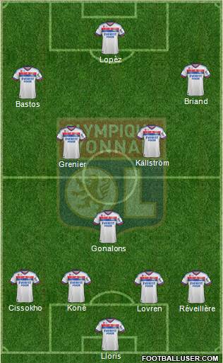 Olympique Lyonnais Formation 2012