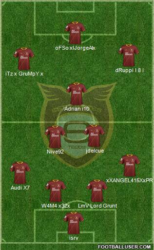 Club Tecos de la UAG Formation 2012