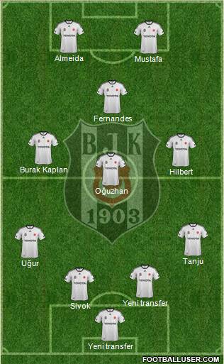 Besiktas JK Formation 2012