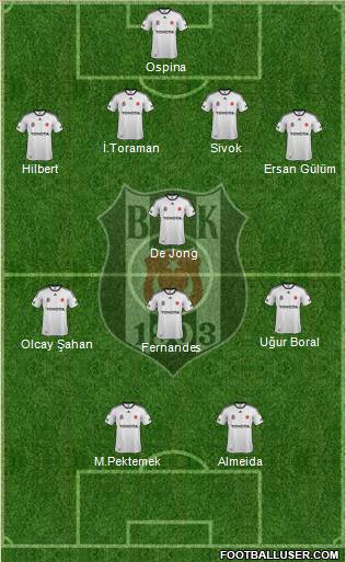 Besiktas JK Formation 2012