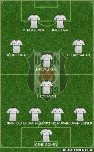 Besiktas JK Formation 2012