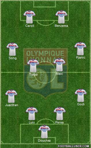 Olympique Lyonnais Formation 2012