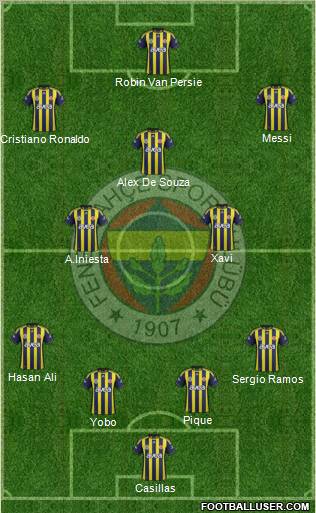 Fenerbahçe SK Formation 2012