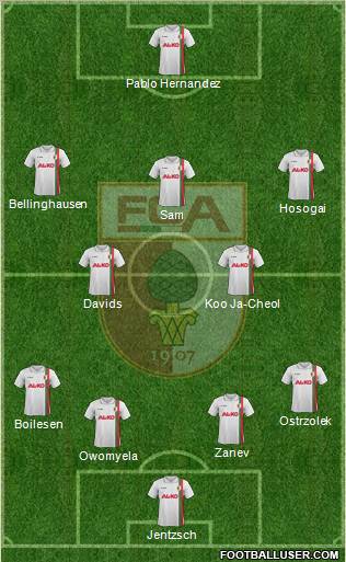 FC Augsburg Formation 2012