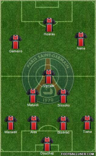 Paris Saint-Germain Formation 2012