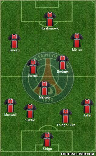 Paris Saint-Germain Formation 2012