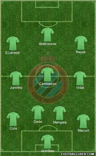 Club Brugge KV Formation 2012