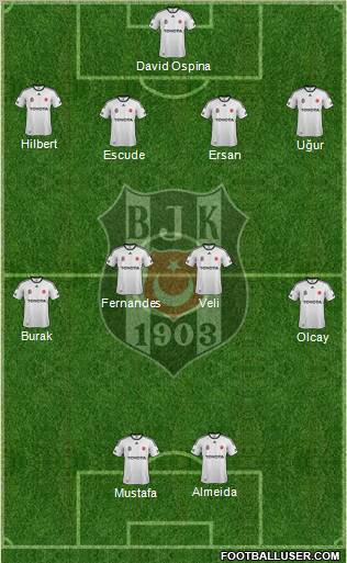 Besiktas JK Formation 2012