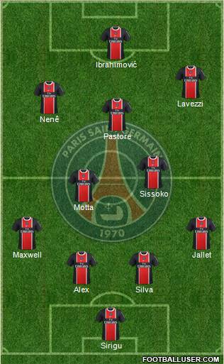 Paris Saint-Germain Formation 2012