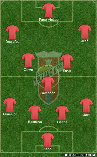 Yeclano Deportivo Formation 2012
