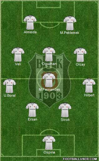 Besiktas JK Formation 2012