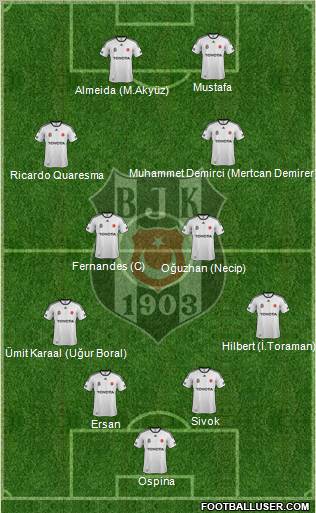 Besiktas JK Formation 2012