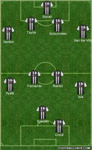 Newcastle United Formation 2012