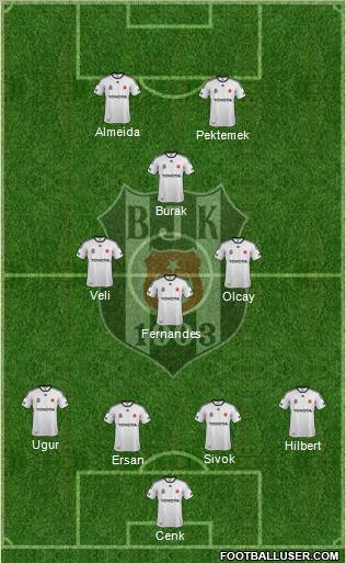 Besiktas JK Formation 2012