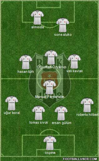 Besiktas JK Formation 2012