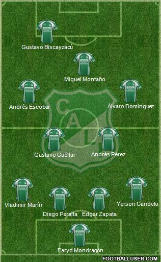 AC Deportivo Cali football formation