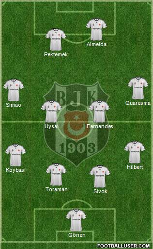 Besiktas JK Formation 2012