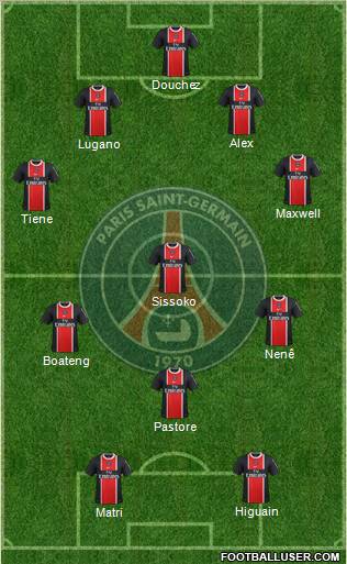 Paris Saint-Germain Formation 2012
