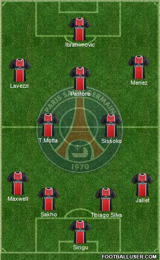 Paris Saint-Germain Formation 2012