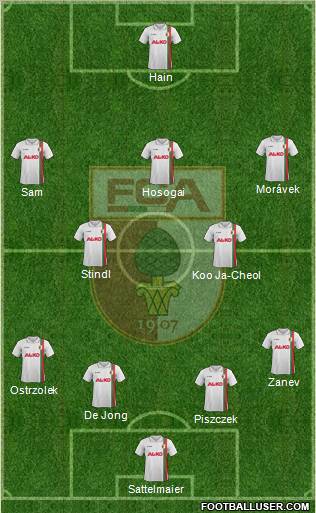FC Augsburg Formation 2012