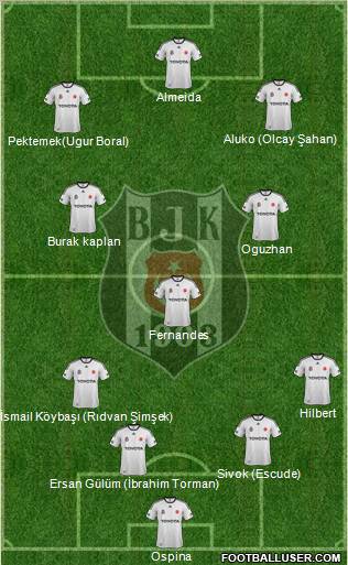 Besiktas JK Formation 2012