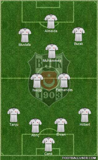 Besiktas JK Formation 2012