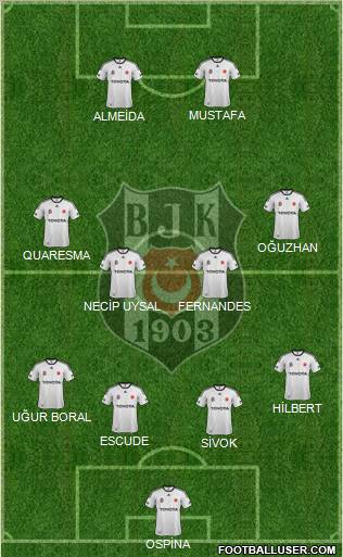 Besiktas JK Formation 2012