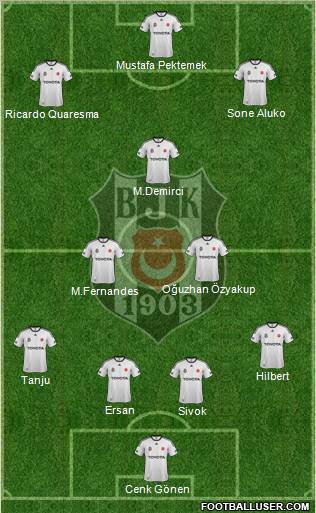 Besiktas JK Formation 2012