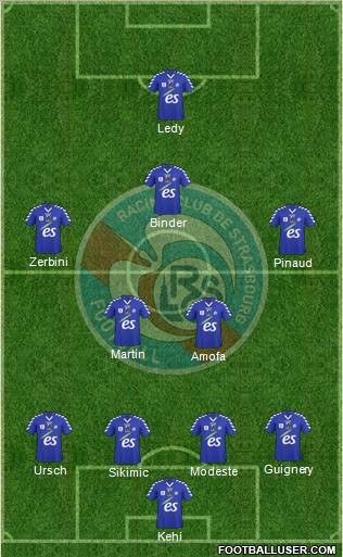 Racing Club de Strasbourg-Football Formation 2012