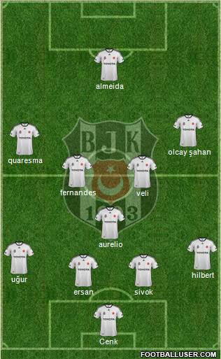 Besiktas JK Formation 2012