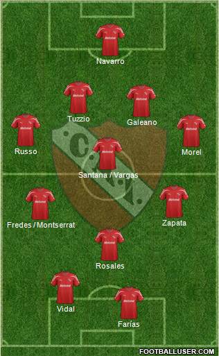 Independiente Formation 2012