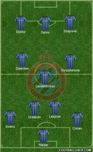 Club Brugge KV Formation 2012
