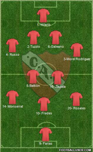 Independiente Formation 2012