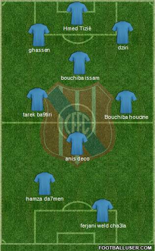 Central Español Fútbol Club 4-1-3-2 football formation