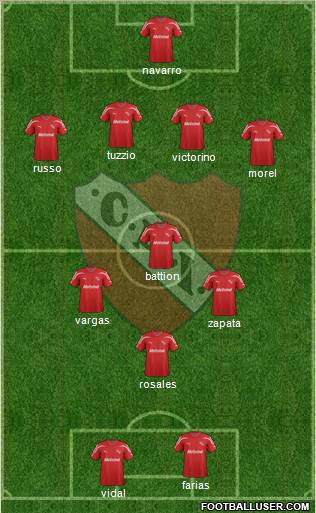 Independiente Formation 2012