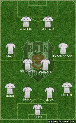 Besiktas JK Formation 2012