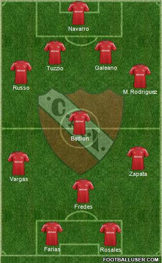 Independiente Formation 2012