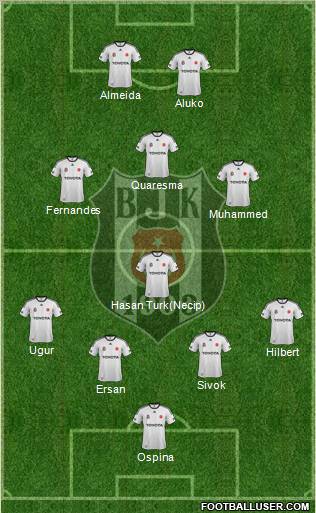 Besiktas JK Formation 2012