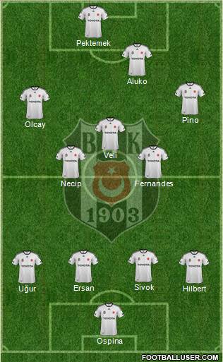 Besiktas JK Formation 2012