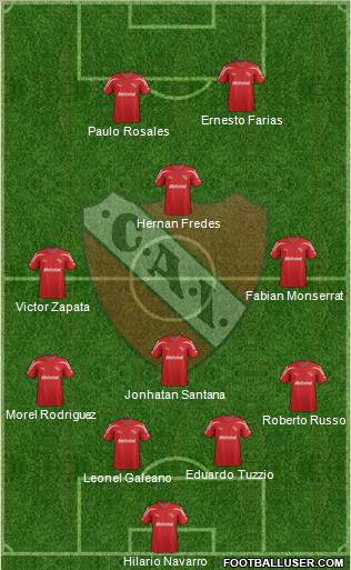 Independiente Formation 2012