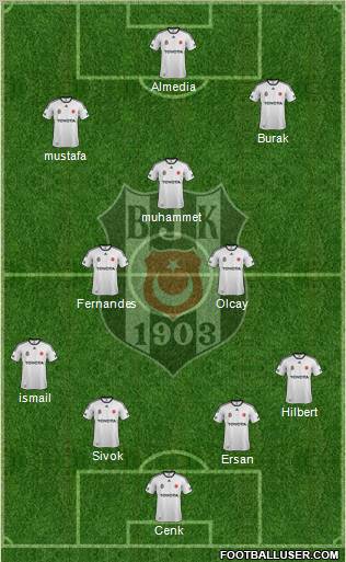Besiktas JK Formation 2012