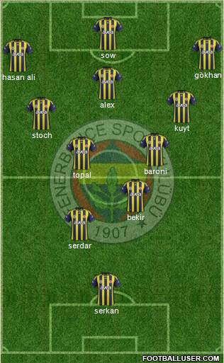 Fenerbahçe SK Formation 2012