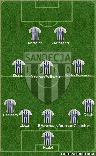 Sandecja Nowy Sacz Formation 2012