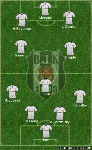 Besiktas JK Formation 2012