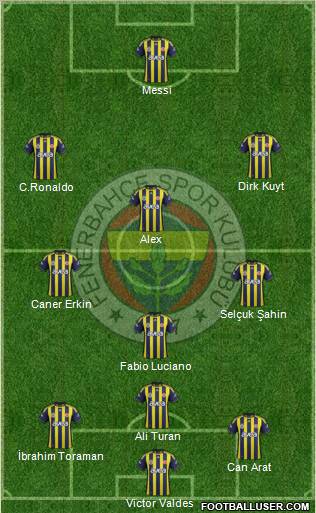 Fenerbahçe SK Formation 2012